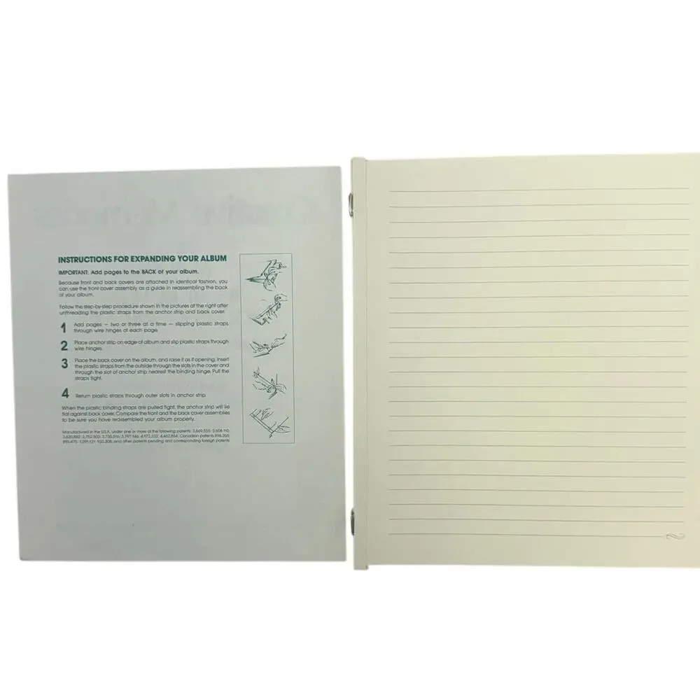 Creative Memories 8x10 Ruled Journal Pages Refill FW-80 JCM 20 Sheets